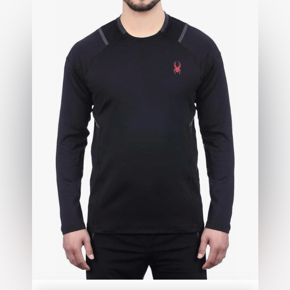 New Spyder Mens Active Midweight Long Sleeve, fleece lined M, original package